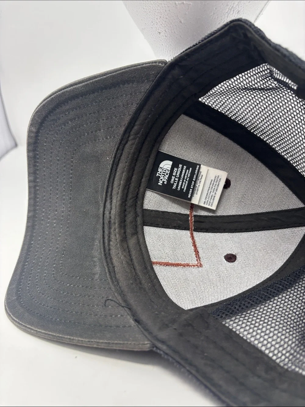 The North Face Maroon and Brown Patch Trucker Hat